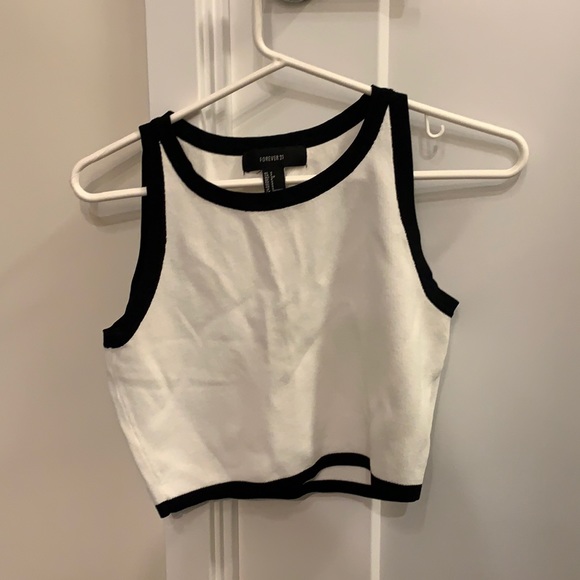 Black and White vest tank top - Picture 1 of 3